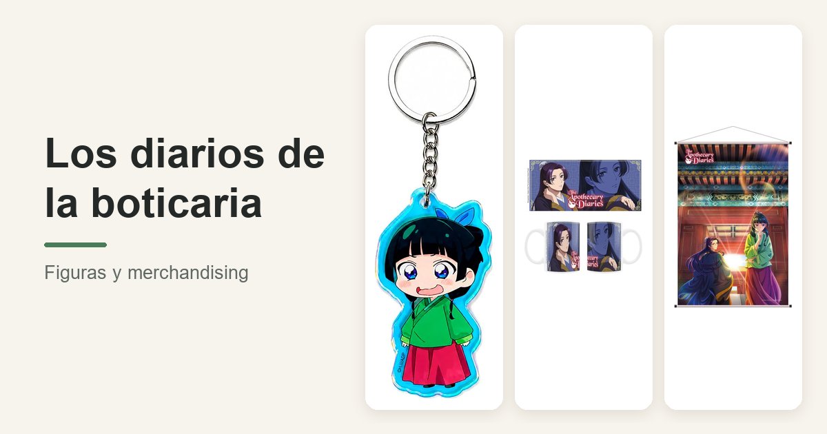 Los diarios de la boticaria: figuras y merchandising